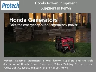 honda power equipment suppliers in kenya