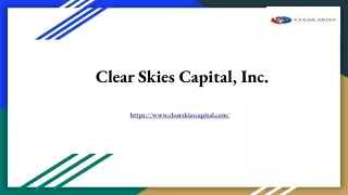 clear skies capital inc