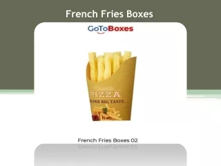 french fries boxes