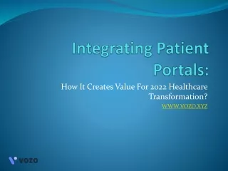 Integrating Patient Portals
