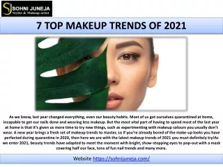 7 top makeup trends of 2021