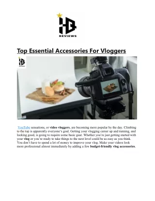 top essential accessories for vloggers