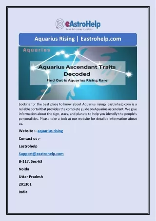 aquarius rising eastrohelp com