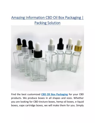 amazing information cbd oil box packaging amazing