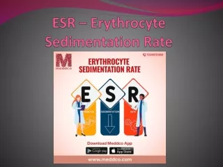 ESR - Erythrocyte Sedimentation Rate ppt