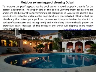 Best swimming pool companies in Dubai