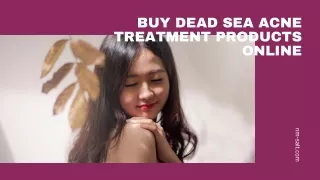 Buy Dead Sea Acne Treatment Products Online | Nm-Salt