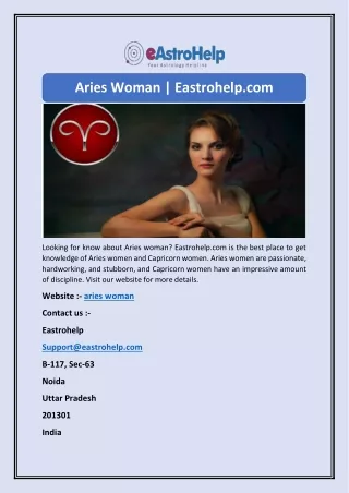 aries woman eastrohelp com