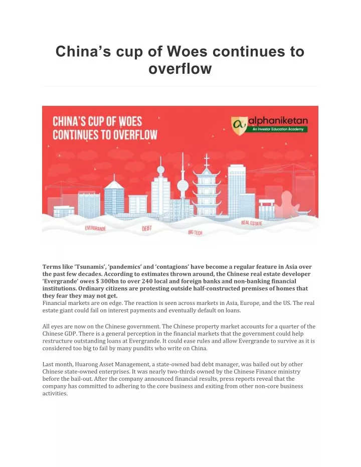 china s cup of woes continues to overflow