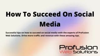 how to succeed on social media