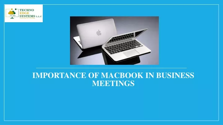 importance of macbook in business meetings