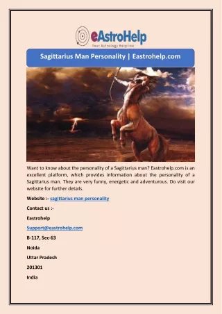 sagittarius man personality eastrohelp com
