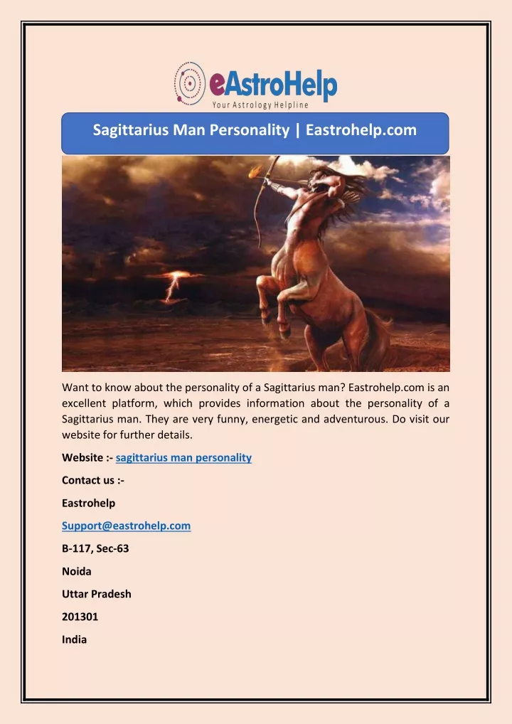 sagittarius man personality eastrohelp com