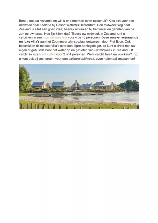 bent u toe aan vakantie en wilt u er binnenkort