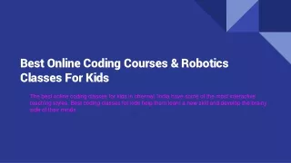 Best Online Coding Courses & Robotics Classes For Kids