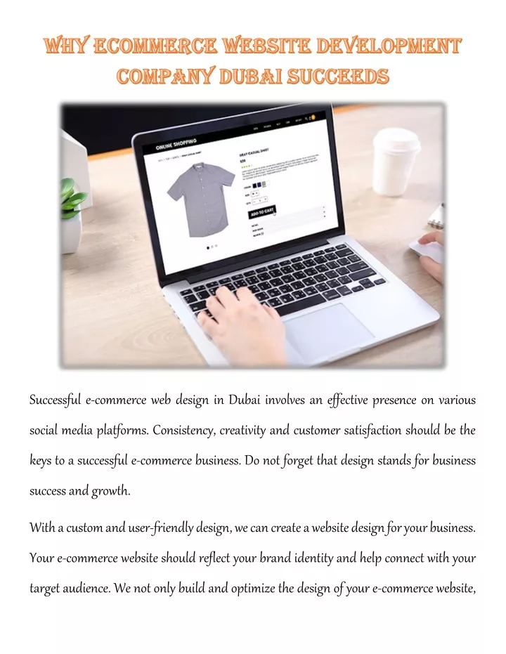 successful e commerce web design in dubai