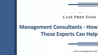 management consultants how these experts can help