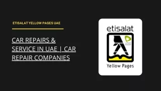 Car Repairs & Service in UAE | Car Repair Companies