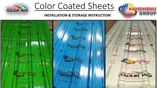 color coated sheets