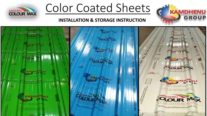 color coated sheets