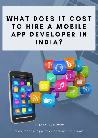 What Does it Cost to Hire A Mobile App Developer in India