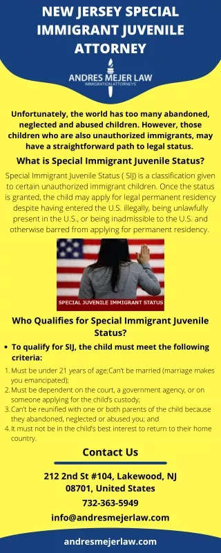 New Jersey Special Immigrant Juvenile Attorney