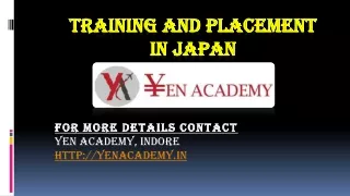 Training and placement in Japan