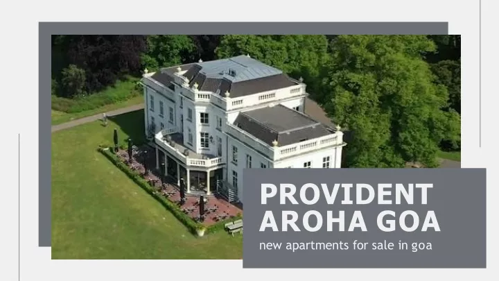provident aroha goa new apartments for sale in goa