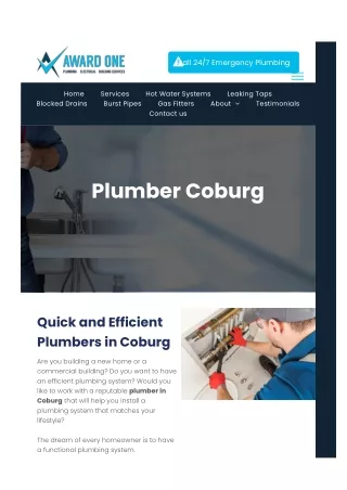 Plumber Coburg