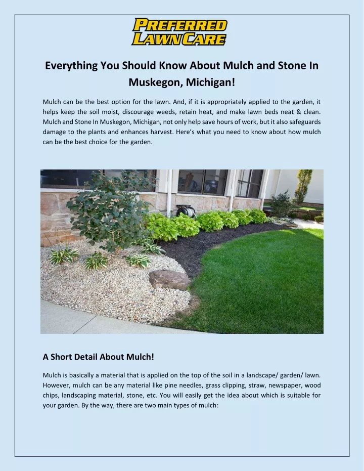 everything you should know about mulch and stone