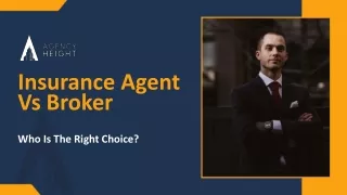 insurance agent vs broker