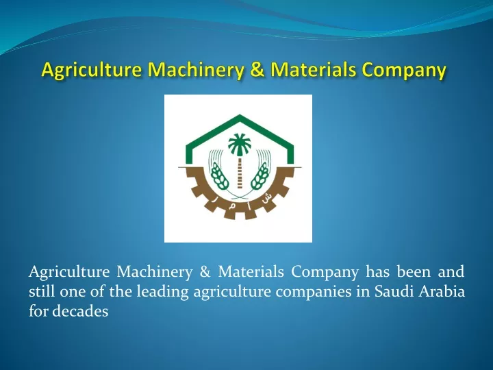 agriculture machinery materials company