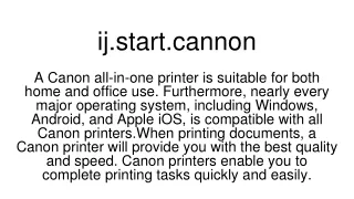 ij start cannon
