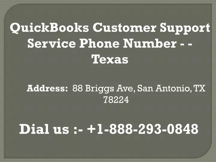 quickbooks customer support service phone number