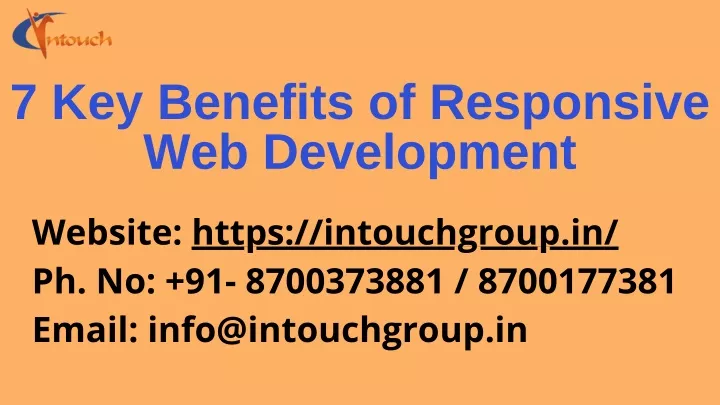 7 key benefits of responsive web development