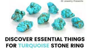 Discover Esssential Things For Turquoise Stone Ring