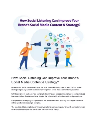 How Social Listening Can Improve Your Brand’s Social Media Content & Strategy