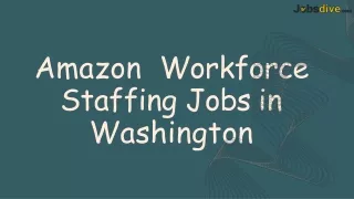 Amazon Workforce Staffing Jobs in Washington