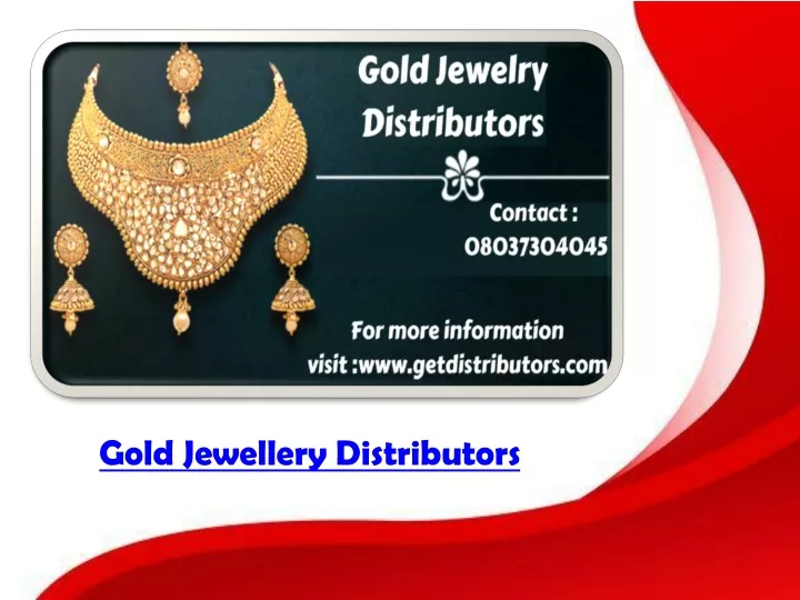 gold jewellery distributors