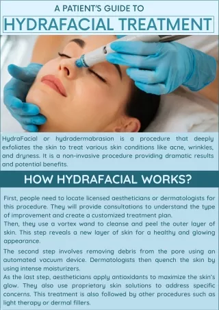 A Patient’s Guide to HydraFacial Treatment
