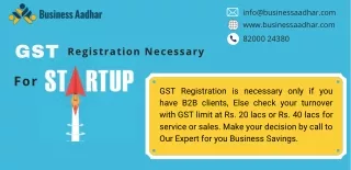 GST REGISTRATION  Start up