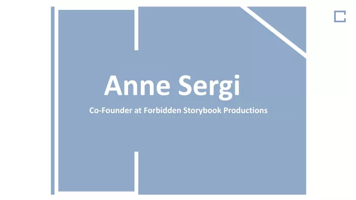 anne sergi co founder at forbidden storybook