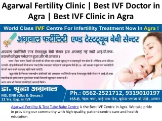 Agarwal Fertility Clinic- Best IVF Clinic in Agra