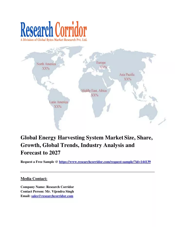 global energy harvesting system market size share