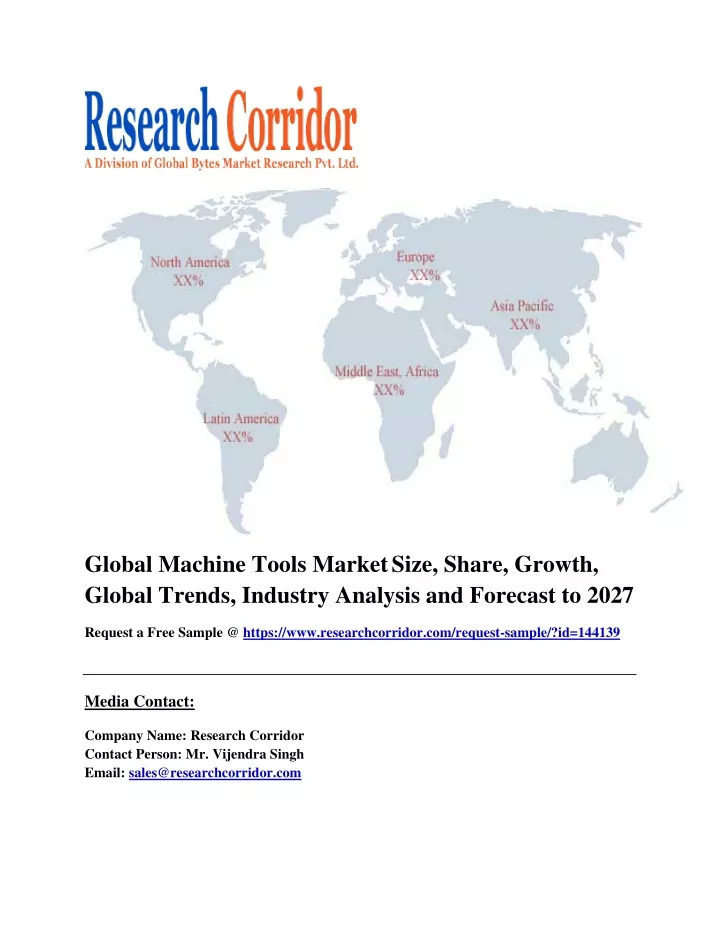 global machine tools market size share growth