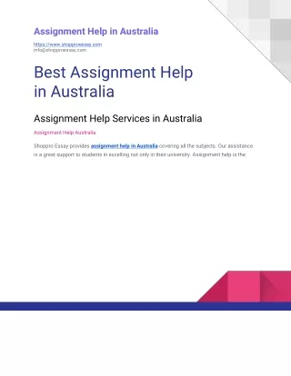Best Assignment Help in Australia, Essay Writing Services in Australia