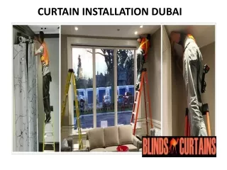 curtain installation dubai