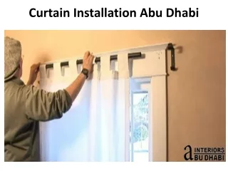 curtain installation abu dhabi