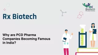 Why are PCD Pharma Companies Becoming Famous in India?