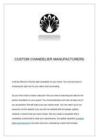 chandelie  litfurcrystal